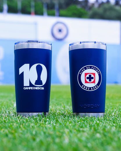 TERMO AZUL CAMPEONES 20 oz.