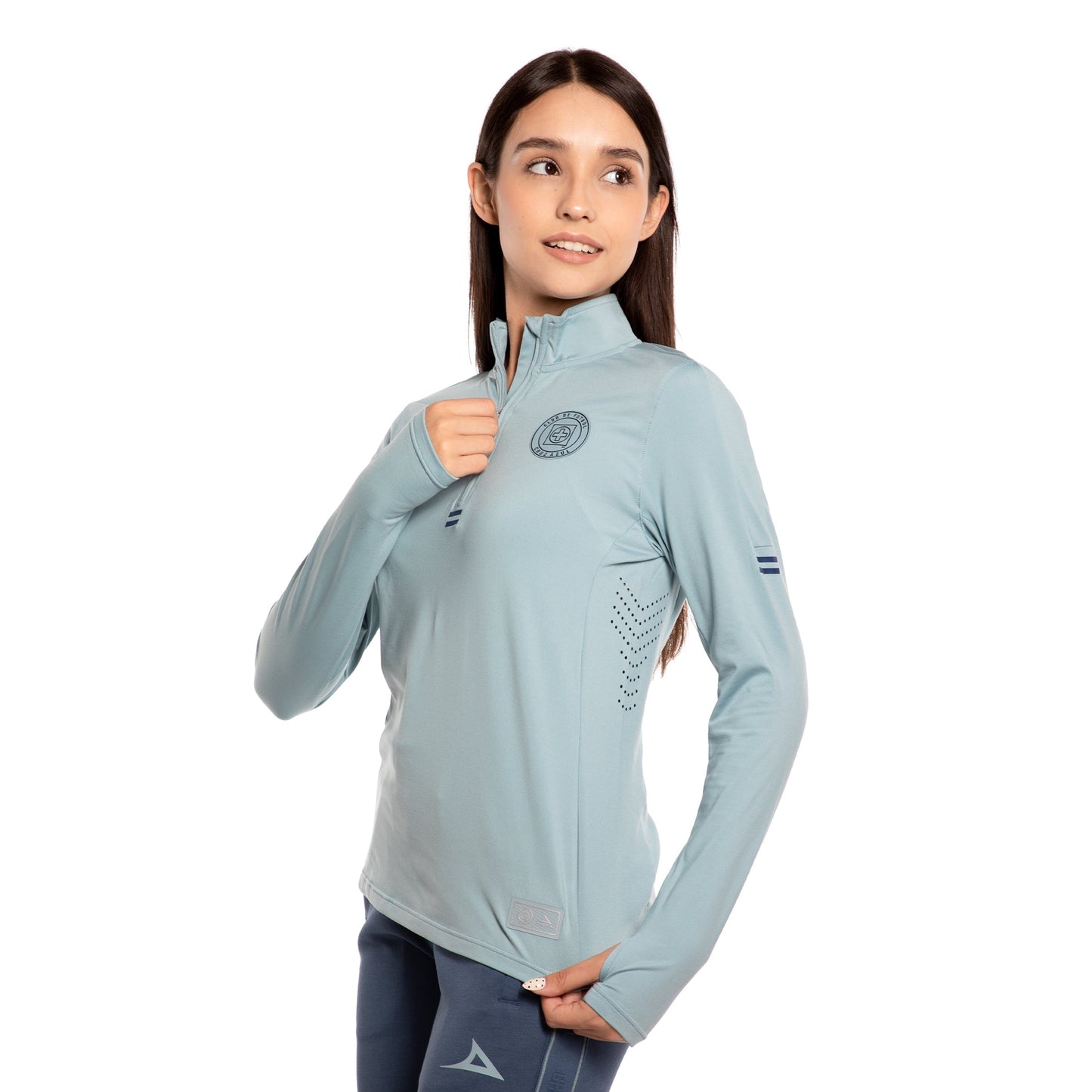 SUDADERA 1/2 CIERRE DAMA VDE