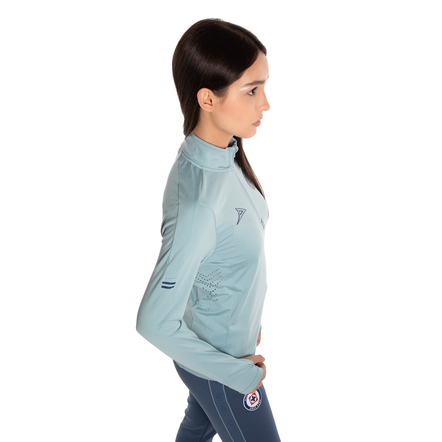 SUDADERA 1/2 CIERRE DAMA VDE