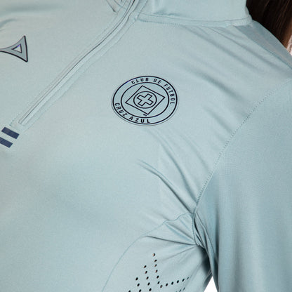 SUDADERA 1/2 CIERRE DAMA VDE