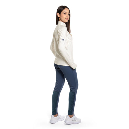 SUDADERA 1/2 CIERRE DAMA BGE