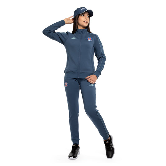 PANTALON ENTRENO DAMA AZUL ACERO