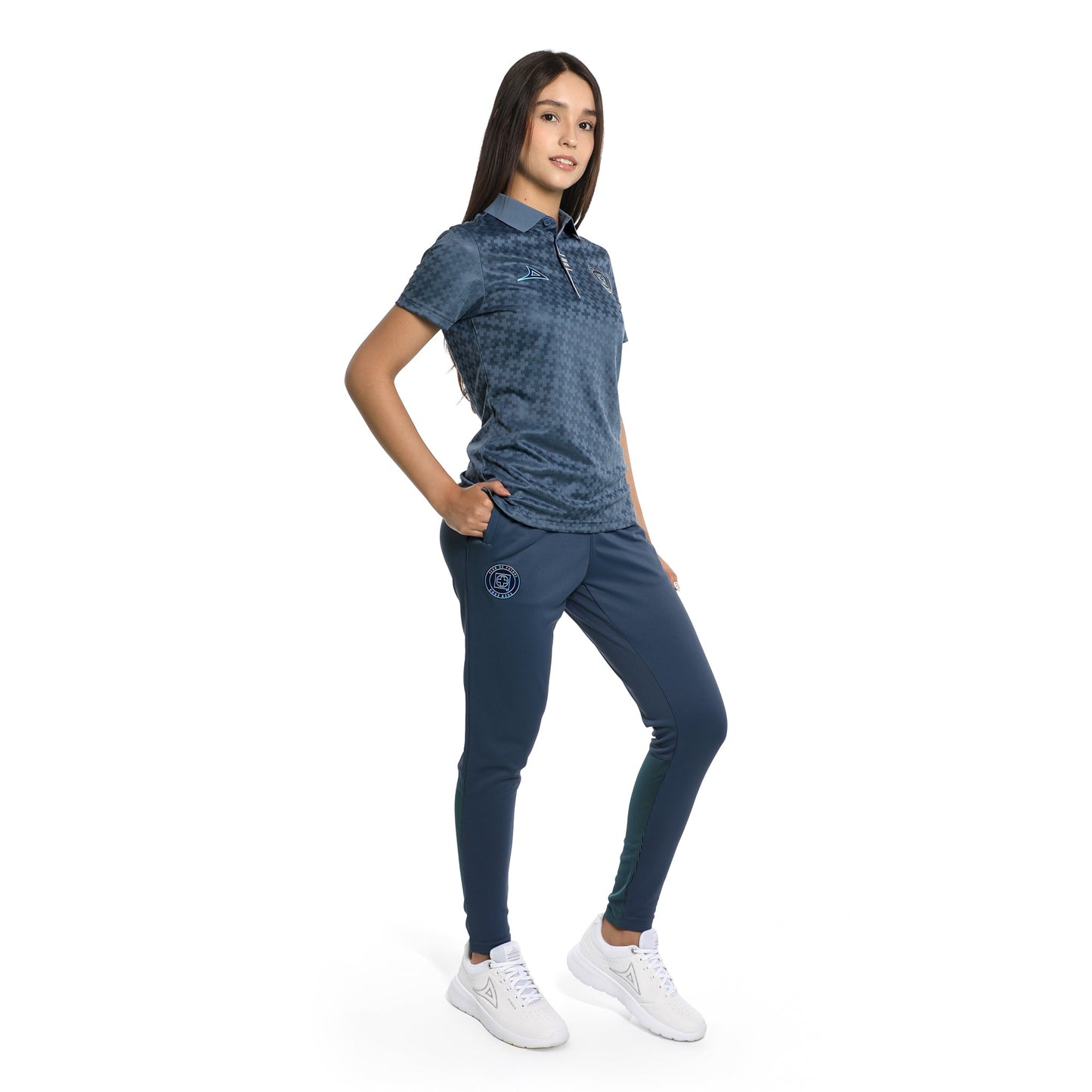 PANTALON ENTRENO DAMA AZUL ACERO/AZUL