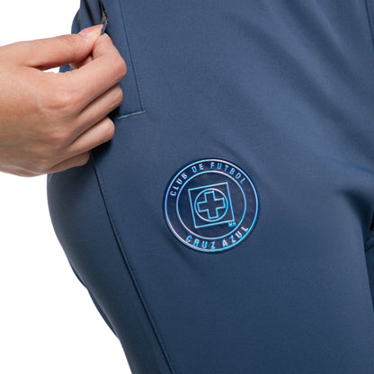 PANTALON ENTRENO DAMA AZUL ACERO/AZUL